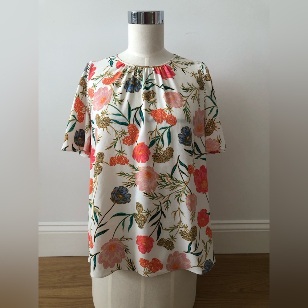 Kate Spade Flutter Sleeve Top